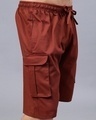 Shop Men's Tan Loose Comfort Fit Cargo Shorts-Full