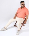 Shop Men's Tangarine Orange Oversized Plus Size Shirt-Full