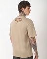 Shop Men's Taupe Brown The Thing Graphic Printed Oversized T-shirt-Full