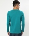 Shop Men's Teal Blue Henley T-shirt-Design