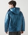 Shop Men's Teal Blue Oversized Puffer Jacket-Design