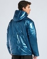 Shop Men's Teal Blue Oversized Puffer Jacket-Design