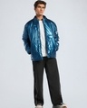 Shop Men's Teal Blue Oversized Puffer Jacket-Full