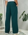 Shop Men's Teal Blue Wide Leg Korean Pants-Design