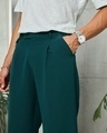 Shop Men's Teal Blue Wide Leg Korean Pants