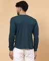 Shop Men's Teal Green Waffle Knitted T-Shirt-Full