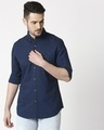 Shop Men's Teal Slim Fit Casual Oxford Shirt-Design