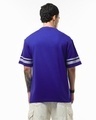 Shop Men's Team Blue Graphic Printed Oversized T-shirt-Full