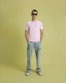 Shop Men's Pink T-shirt-Full