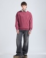 Shop Men's Tibetan Red Oversized Acid Wash Sweatshirt