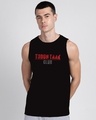 Shop Men's Black Todun Taak Club Typography Vest-Front