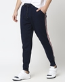 Shop Men's True Indigo Joggers with Side Tape-Front