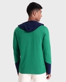Shop Men's Green & Blue Color Block Hoodie T-shirt-Design