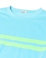 Shop Men's Upbeat Blue Chest Stripe Oversized T-shirt