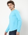 Shop Men's Upbeat Blue Contrast Stitch T-shirt-Design