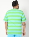 Shop Men's Upbeat Blue Striped Plus Size Oversized T-shirt-Design