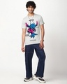 Shop Men's Vapour Blue Alien Graphic Printed T-shirt-Full