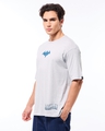 Shop Men's Vapour Blue Batman & Nightwing Graphic Printed Oversized T-shirt-Full