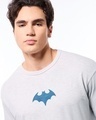 Shop Men's Vapour Blue Batman & Nightwing Graphic Printed Oversized T-shirt