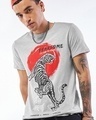 Shop Men's Vapour Blue Fearsome Graphic Printed T-shirt-Front