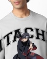 Shop Men's Vapour Blue Itachi Akatsuki Graphic Printed Oversized T-shirt