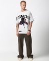 Shop Men's Vapour Blue Itachi Akatsuki Graphic Printed Oversized T-Shirt