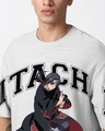 Shop Men's Vapour Blue Itachi Akatsuki Graphic Printed Oversized T-Shirt