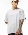 Shop Men's Vapour Blue Oversized T-shirt-Front