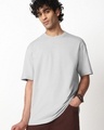 Shop Men's Vapour Blue Oversized T-shirt-Front