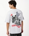 Shop Men's Vapour Blue Rap It Up Graphic Printed Oversized T-shirt-Front