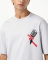 Shop Men's Vapour Blue Rap It Up Graphic Printed Oversized T-shirt