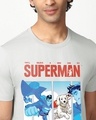 Shop Men's Vapour Blue Retro Comic Graphic Printed T-shirt