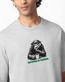 Shop Men's Vapour Blue Surviving Graphic Printed Oversized T-shirt
