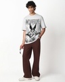 Shop Men's Vapour Blue Wolverine Graphic Print Oversized T-shirt