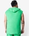 Shop Men's Varsity Green Extended Shoulder Plus Size Oversized Hoodie Vest-Design