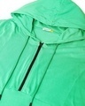 Shop Men's Varsity Green Extended Shoulder Plus Size Oversized Hoodie Vest