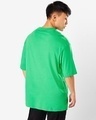 Shop Men's Varsity Green Mesh Pocket Oversized T-shirt
