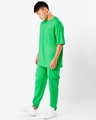 Shop Men's Varsity Green Oversized T-shirt & Jogger Co-Ords-Design