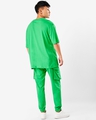 Shop Men's Varsity Green Oversized T-shirt & Jogger Co-Ords-Full