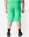 Shop Men's Varsity Green Plus Size Mesh Pocket Shorts-Design