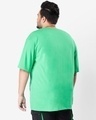 Shop Men's Varsity Green Plus Size Oversized T-shirt-Design