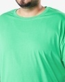 Shop Men's Varsity Green Plus Size Oversized T-shirt