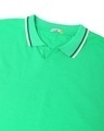 Shop Men's Varsity Green Plus Size Polo T-shirt