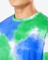 Shop Men's Varsity Green Tie & Dye Oversized T-shirt