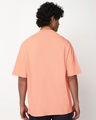 Shop Men's Vermillion Orange Oversized T-shirt-Full