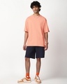 Shop Men's Vermillion Orange Oversized T-shirt