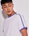 Shop Men's White Contrast T-shirt