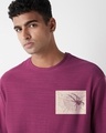 Shop Men's Violet Quartz Toxic Graphic Printed Oversized T-shirt