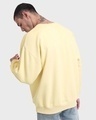 Shop Men's Wax Yellow Oversized Sweatshirt-Design