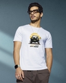 Shop Men's White 4x4 Off Road Graphic Printed T-shirt-Front